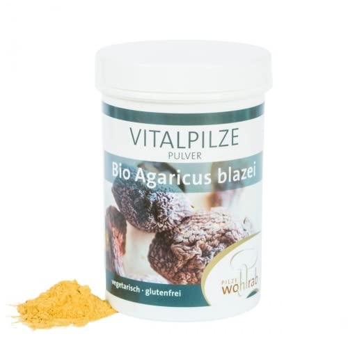 100g Bio Agaricus Blazei - Pulver /Agaricus Pulver - 100% Reines Agaricus Blazei Pulver | Pilze Wohlrab Cover