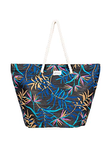 Roxy Sunseeker Womens Beach Bag One Size Anthracite Wild Leaves