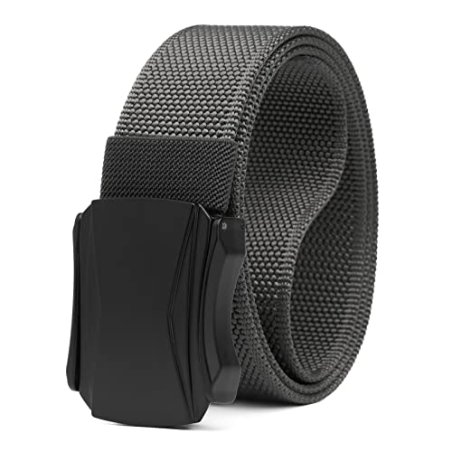 Nylon Ratchet Belt for Men, Military Tactical Stretch Web Golf Belt For Hiking Hunting Wotking Pants