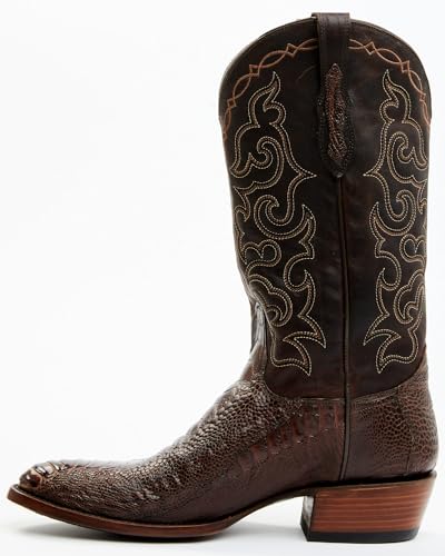 Cody James Men's Exotic Ostrich Leg Western Boot Round Toe - Bbme-2033