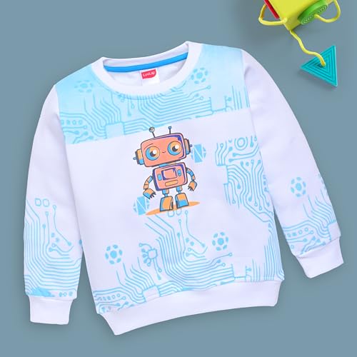 Image of LuvLap Baby Boys Full Sleeve Sweatshirt & Pyjama Set Pack of 1