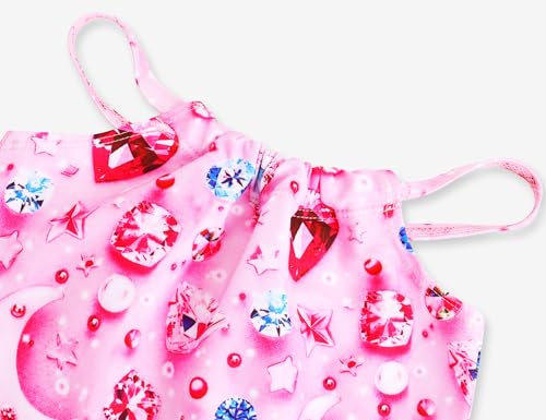 Image of TENVDA Girls Swimsuit 2-Piece Halter Tankini Set Beach Sport Bathing Suit UPF 50+ Swimwear