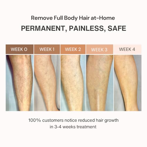 Image of The Plush Co. Ice Cooling IPL Hair Removal Laser Machine for Women & Men, Salon-Like Permanent Hair Reduction for Whole Body, Bikini line, Face, 0C Cooling for Painless Effect (White)