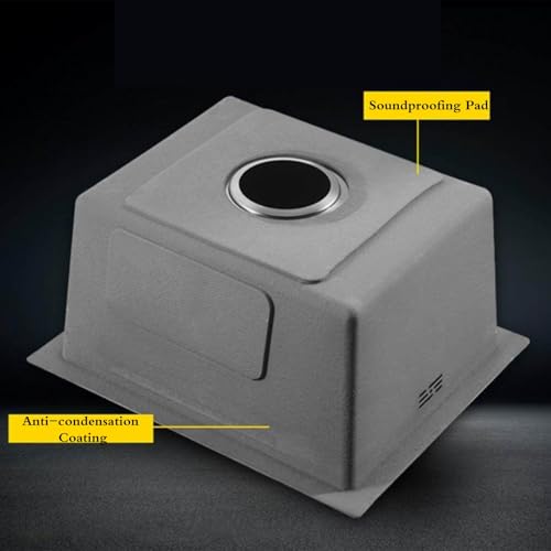 Évier de cuisine encastrable compact en acier inoxydable robuste avec couvercle de protection