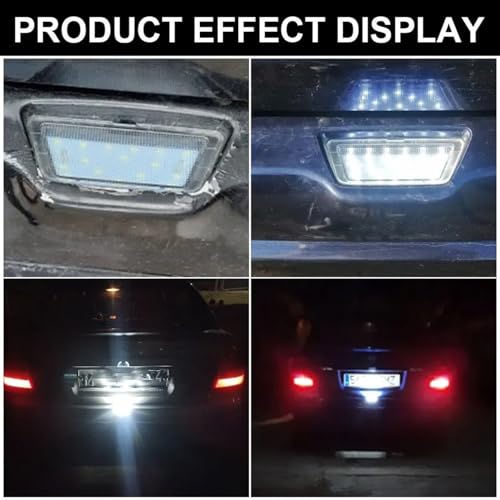 Luz de matrícula LED blanca para Opel Astra G 1998-2004 6
