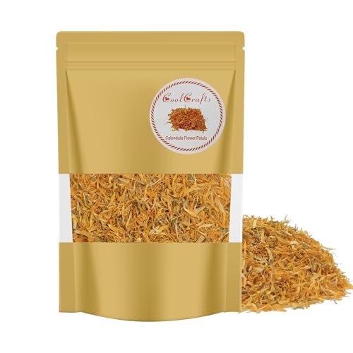 dried calendula flowers petals natural calendula bulk for crafting - 1 oz