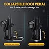 VOGORA Bike Pump with Pressure Gauge, Bicycle Pump with Presta & Schrader Valves Bike Pump for all Bikes, Foot Pump for Car Tyres, Road Mountain Bikes & Balls #4