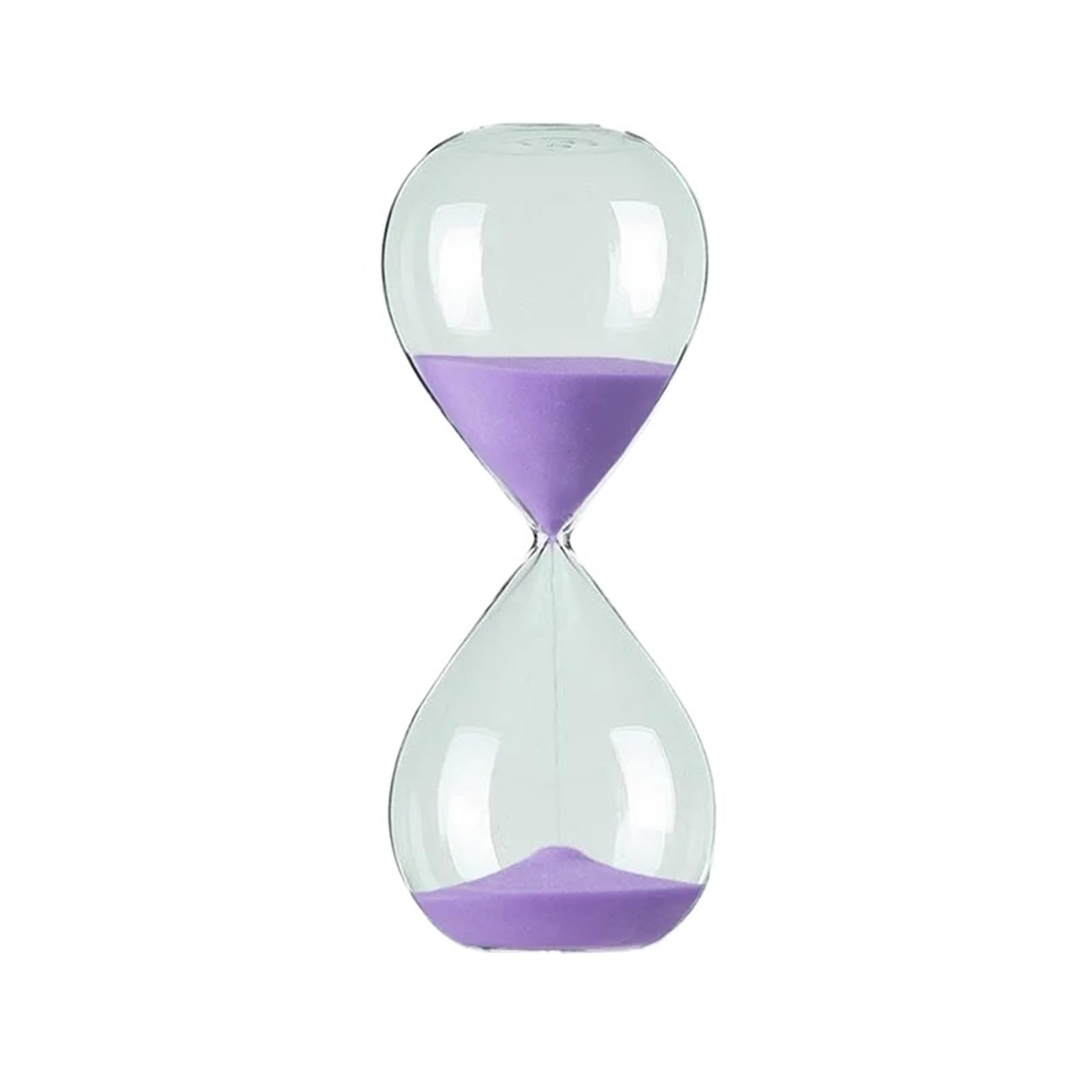 Hourglass Sand, Hourglass Sand Timer Glass Home Decor Desktop Ornament(Purple)