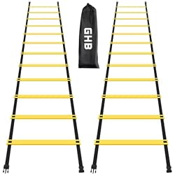 GHB Pro Agility Ladder Agility Training Ladder Speed 12 Rung 20ft with Carrying Bag
