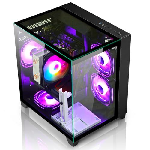 LXZ Gaming PC Desktop Ryzen 7 8700F | 32GB DDR5 RAM | GeForce RTX 5060 8GB | High-Performance Gaming & Design Computer, Black Tower PC - Image 6