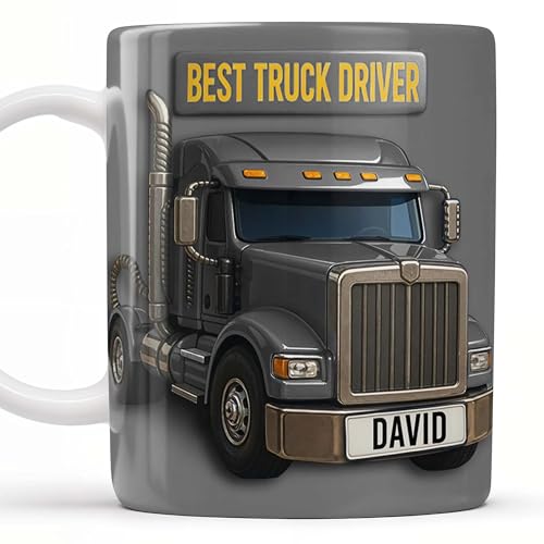 Best Truck Driver Coffee Mug, Best Truck Driver Personalized 3D Effect Mug,...