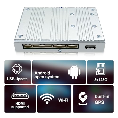 AUTUVONE Kit de retrofit de decodificador Android OS13 de 128 GB para Land Cruiser LC200 2016-2021,