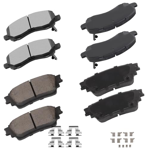 Image of cciyu D866 D2135 Brake Pads w /Hardware Front Rear Disc Brake Pad Set | Fit For Mitsubishi For Outlander 2017-2020