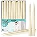 BOLSIUS 30 Count Household Ivory Taper Candles - 10 Inches - Premium European Quality - 8 Burn Hours - Bulk Pack Unscented Dripless and Smokeless Home Décor, Restaurant, Wedding, & Party Candlesticks
