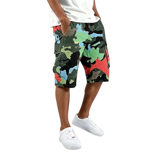 Short d'été avec taille élastique idéal pour le camping et les loisirs outdoor