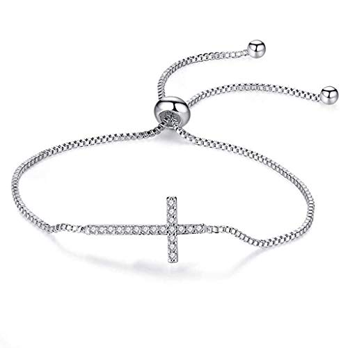 Preisvergleich Produktbild AlonSwallow Kreuz Micro Intarsien Zirkon Einstellbare Frauen Einfacher T-Armband