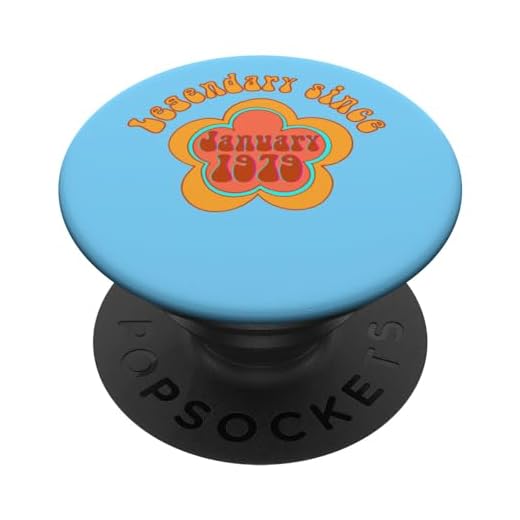 Nacido en enero de 1979 Cumpleaños Legendario desde 1979 PopSockets PopGrip Intercambiable