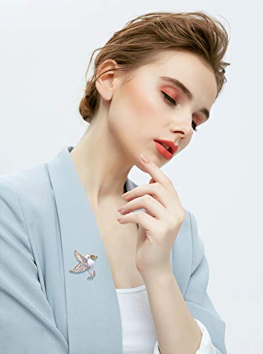 Image of Santuzza 925 Sterling Silver Enamel Brooch Pin for Women