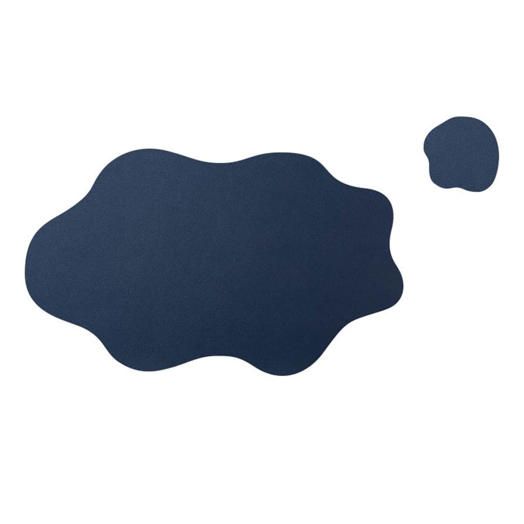IANSHFKN 4 Pcs Tableware Pad Placemat Table Mat Heat Insulation Leather Bowl Coaster Kitchen