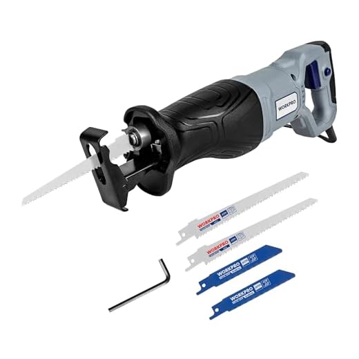 WORKPRO Reciprocating Saw 710W with 4 Blades