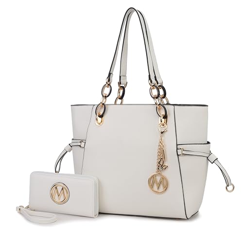 Image of MKF Collection Women's Tote Bag With Wristlet Wallet Bag, Vegan Leather Handbag Purse Set by Mia K