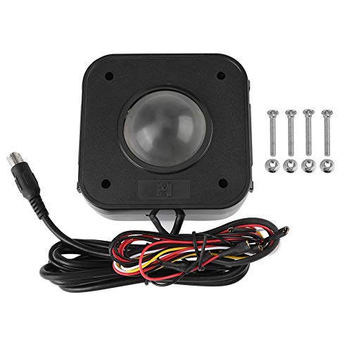 Arcade Trackball Mouse,Illuminated 4.5cm Round LED Trackball Mouse PS/2 PCB Connector For Arcade