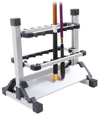 Miniatura 4 de Pactrade Marine Soporte de caña de pescar aleación de aluminio portátil 12 vertical Rack barco casa garaje