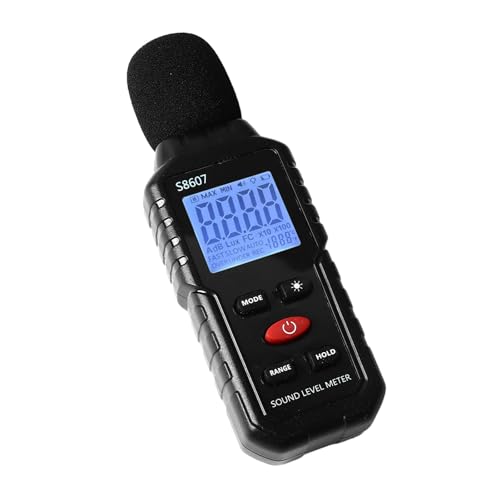 30-130dB Digital Sound Level Meter, with Capacitive Microphone Sensor, Windproof Hood Design, High Strength Backlit Screen, for Classroom, Office, Home Use