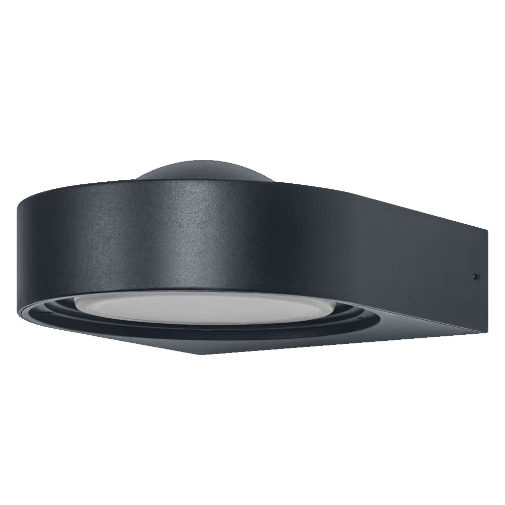 LEDVANCE SMART+ SWING applique da esterno WiFi 6,7W, 420lm, grigio, luce bianca regolabile e 16 milioni di colori, dimmerabile, orientabile, controllo da app, compatibile con Amazon, Google, ecc.