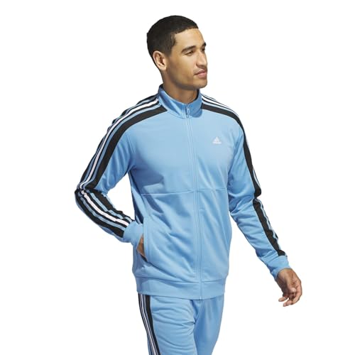 adidas Men's Essentials Tricot Regular Color Block Track Jacket4