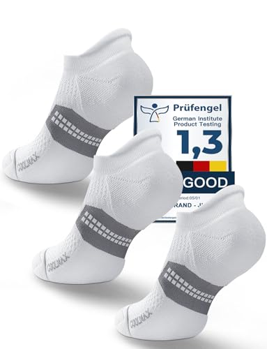 Coolmax Bamboo Viscose Compression Tab Running No Show Socks Men Moisture Wicking Cushioned Anti-Blister - Main Image