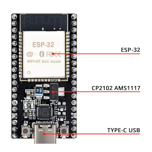 Cartes ESP32-DevKitC-32 USB-C Lot de 6 modules pour domotique - 5