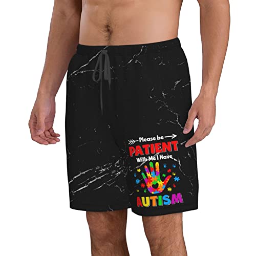 Kkaingg Autism Please Be Patient with Me I Have Autism Mens Swim Trunks Swim Shorts Beach Shorts with Pockets Swimsuit2