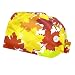 Thanksgiving Leaves 2 Pieces Unisex Working Caps with Buttons Adjustable Bouffant Hats Tie Back Caps