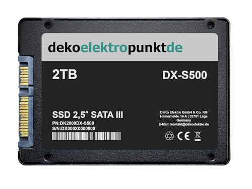 dekoelektropunktde 2 to Disque Dur SSD Convient pour ASUS Maximus IV Extreme-Z Carte mère, Remplacement Alternatif 2,5