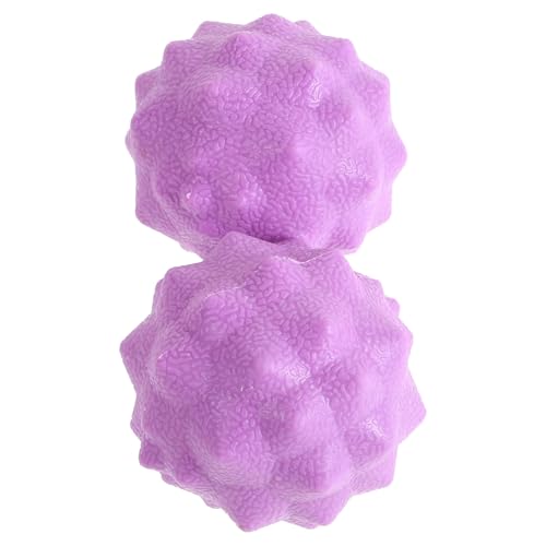Milisten 2 Piezas Bolas de Masaje de Pies y Espalda de Bolas de Yoga TPR Herramienta de Masaje Portátil para Aliviar Dolor y Relajar Cuerpo
