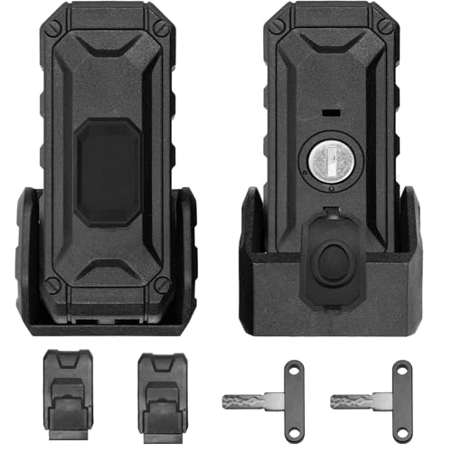 Locking Hood Latch with Keys, Jeep Hood Latch for 2007-2017 Jeep Wrangler JK/JKU, Anti-Theft Hood Lock Catch Latch Accessories, Dust & Water Resistant, 100% Exclusive Development for Jeep JK, 1 Pair