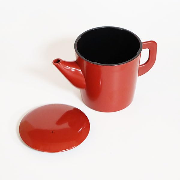 Amazon.co.jp: 湯筒 湯桶 蕎麦湯 日本製 朱 300ml 食洗機対応 蕎麦湯