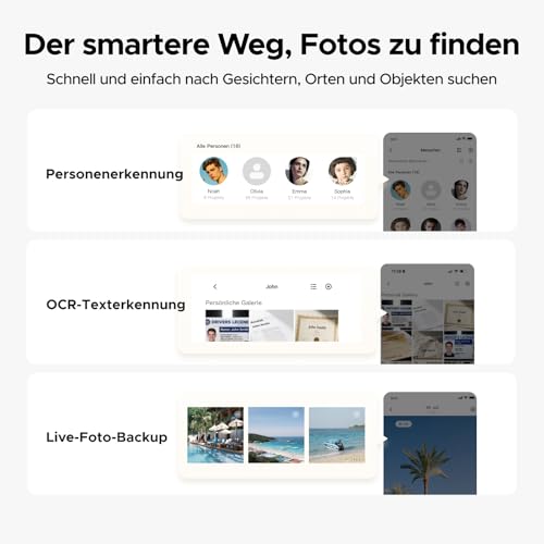 UGREEN NASync DH2300 2 Bay Desktop NAS, NFC Tap zum Verbinden, KI Fotoalbum, 4K Persönliche Videothek, Einsteigerfreundliches NAS-System, Heim-NAS-Server mit 1GbE-LAN und 4GB RAM (Diskless) – Bild 6