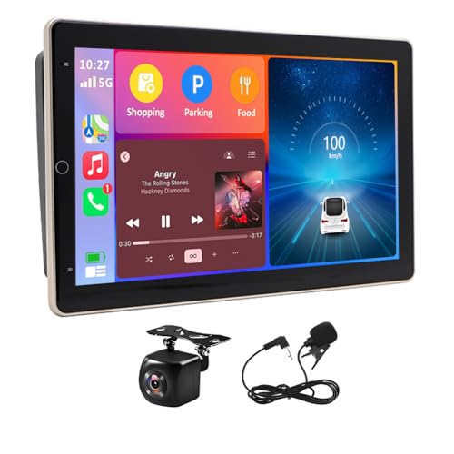 2G+32G Double Din Car Stereo for Dodge Journey 2009-2010 10 Inch Android 14 Car Radio with Carplay & Android Auto GPS Sat Nav Head Unit w/Bluetooth WiFi FM/RDS Backup Camera Mirror Link SWC