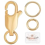 Hebilla de langosta rectangular: La forma rectangular es perfecta para combinar con una cadena ancha o una cadena de clip. Se utiliza junto con el anillo de salto para conectar collares, pulseras, colgantes, tobilleras, llaveros, accesorios para teléfonos móviles en la fabricación de artesanías y joyas