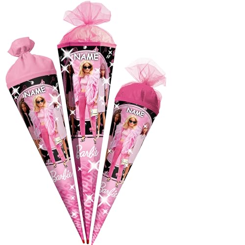 Schultüte - Barbie - 35-85 cm - Größe wählbar - Holzspitze wählbar -...
