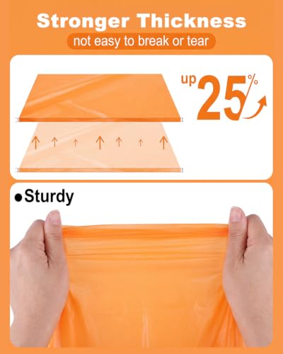 Image of NatNarr 3 Pk Orange Plastic Tablecloth Scalloped Fall Halloween Table Cloth