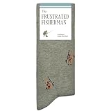 The Athletic Gent The Frustrated Fisherman - Funny Fishing Socks - Funny Fishing Gift for Men - 1 Pair, Size 8 to 13 - Fun Fisherman Socks
