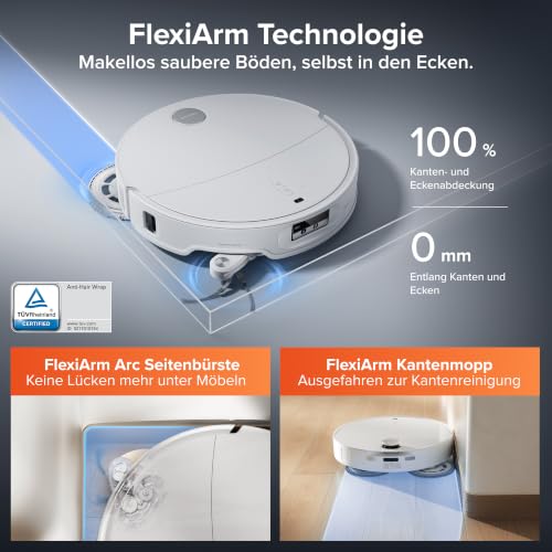 roborock Qrevo EdgeT Saugroboter mit Wischfunktion, 18.500 Pa Saugkraft – Ansicht 3