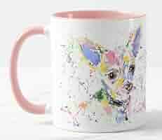 Mug Coloré Avec Motif Labrador Et Chien Gundog - Aquarelle
