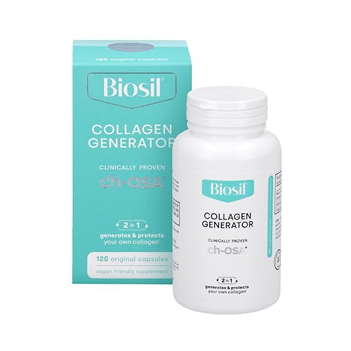 Biosil Collagen Generator - 120 Capsules - with Patented ch-OSA Complex - Generates & Protects Your Own Collagen - GMO Free - 60-Day Supply