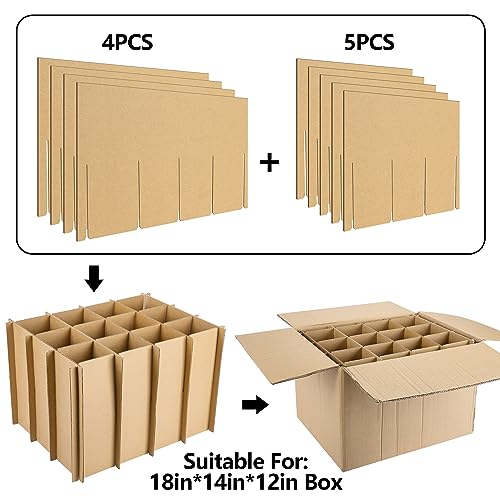 Codree 3 Sets Glass Packing Kits Glass Dividers For