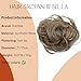 CAISHA Synthetic Fiber Hairpiece Scrunchie Scrunchy Updo Slightly Wavy Natural Blonde G25B