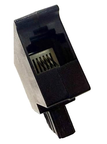G-TELWARE Kabeladapter Telefonadapter für Router/TAE Dose - Carbonschwarz (RJ11, TAE F male to RJ11 (6P4C))